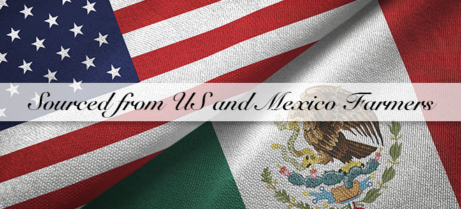 Sourced from Mexico and USA